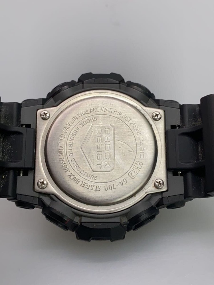 CASIO Watch Analog Rubber BLK BLK GA 700