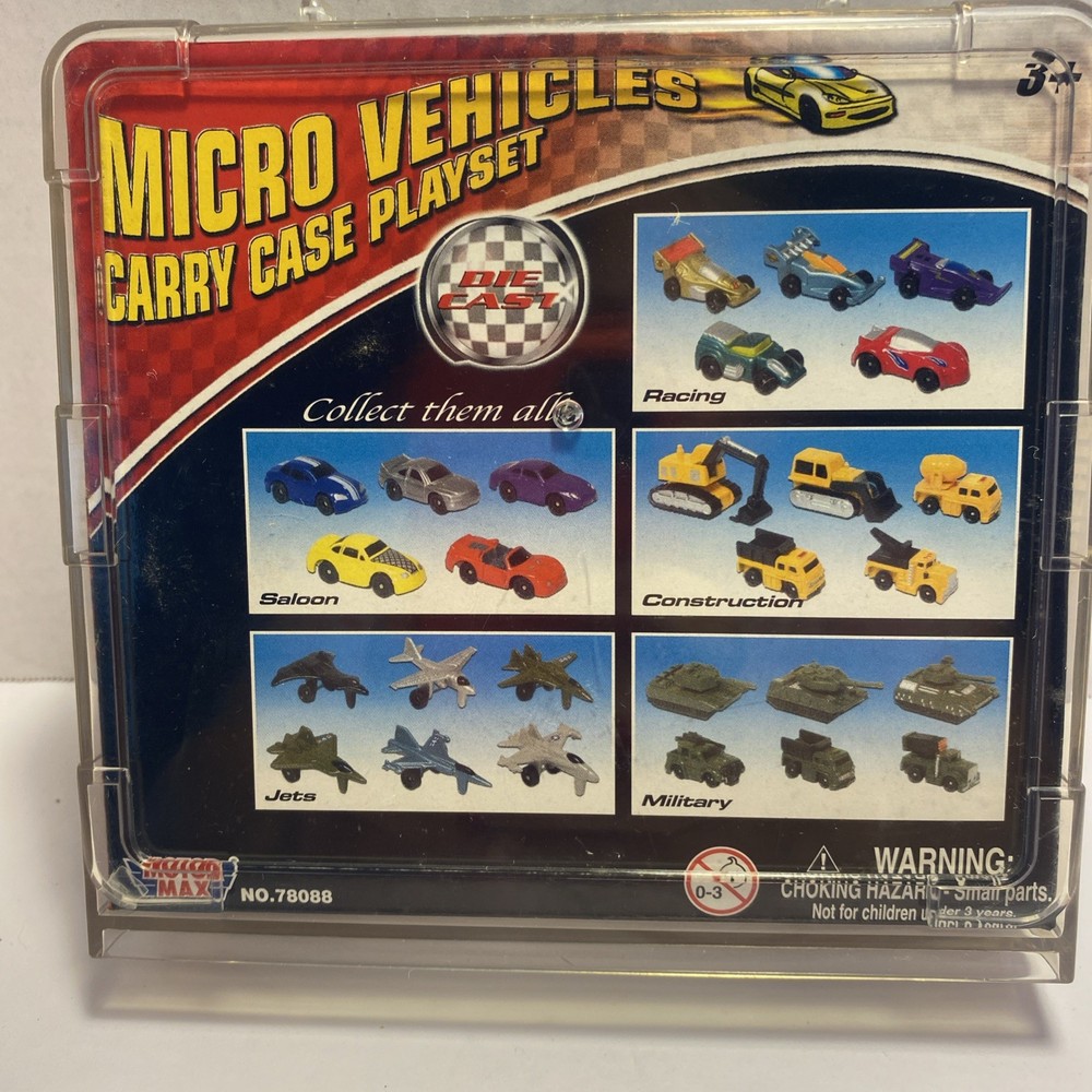 Motor Max Micro Vehicles in Case Playset #78088