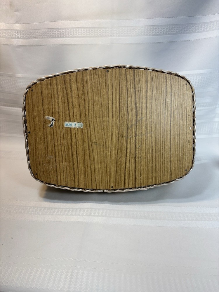 Vintage Wicker Woven Sewing Basket