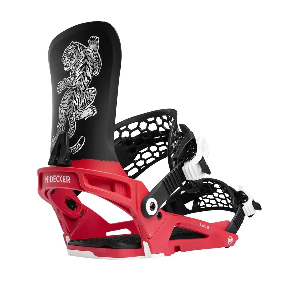 Nidecker Kaon Snowboard Bindings, Red Tiger, Medium