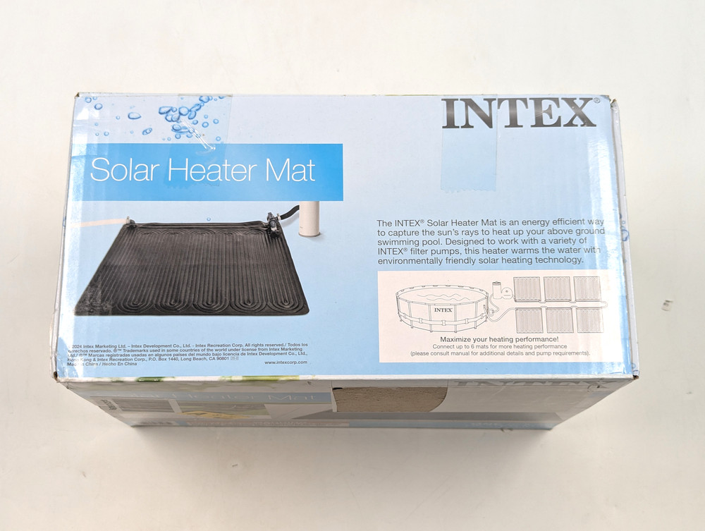 Intex Solar Heating Pad and Jack's Magic Water Surface Cleaner for Pool