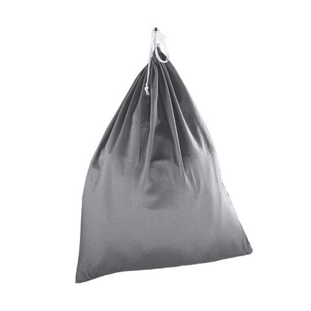 Mainstays Polyester Cotton Laundry Bag, Drawstring Gray Durable