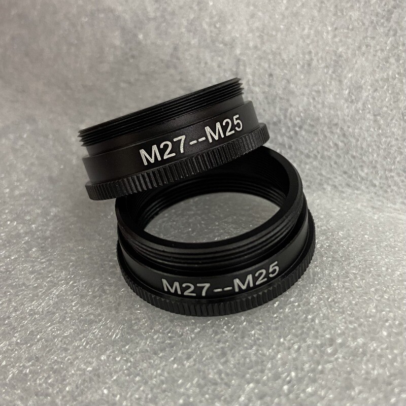 2pcs M27 to M25 Microscope Objective Lens Adapter Ring f Leica Nikon Microscope