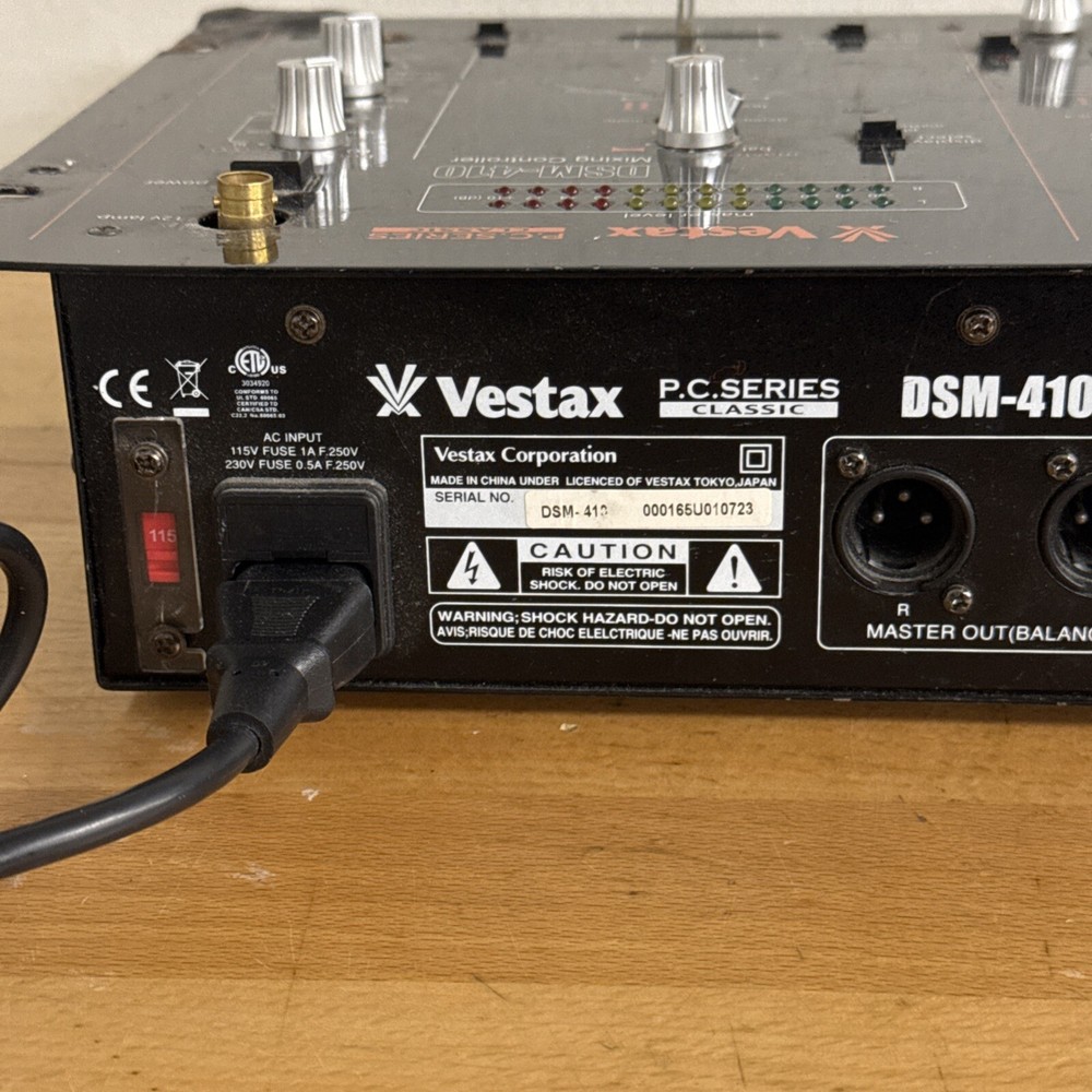 Vestax DSM-410 DJ Mixing Controller- As Is