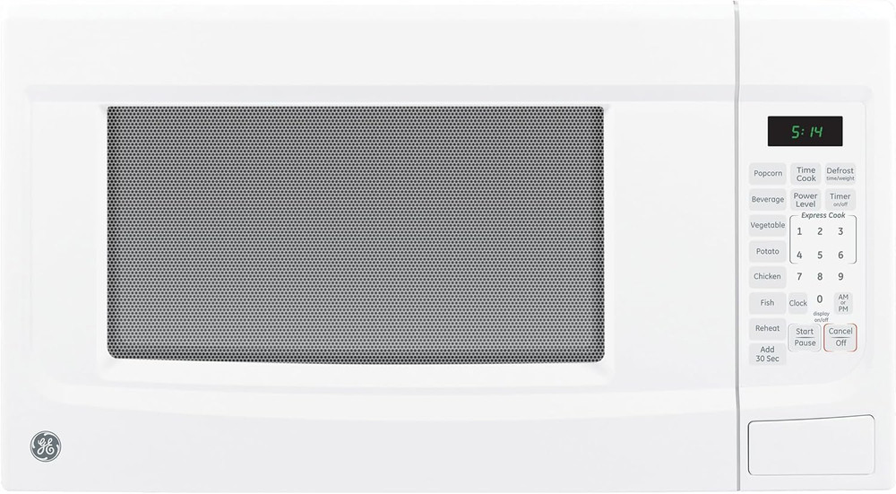 Compact 1.4 Cu. Ft Microwave Oven with 7 Auto Settings & Child Lock, White