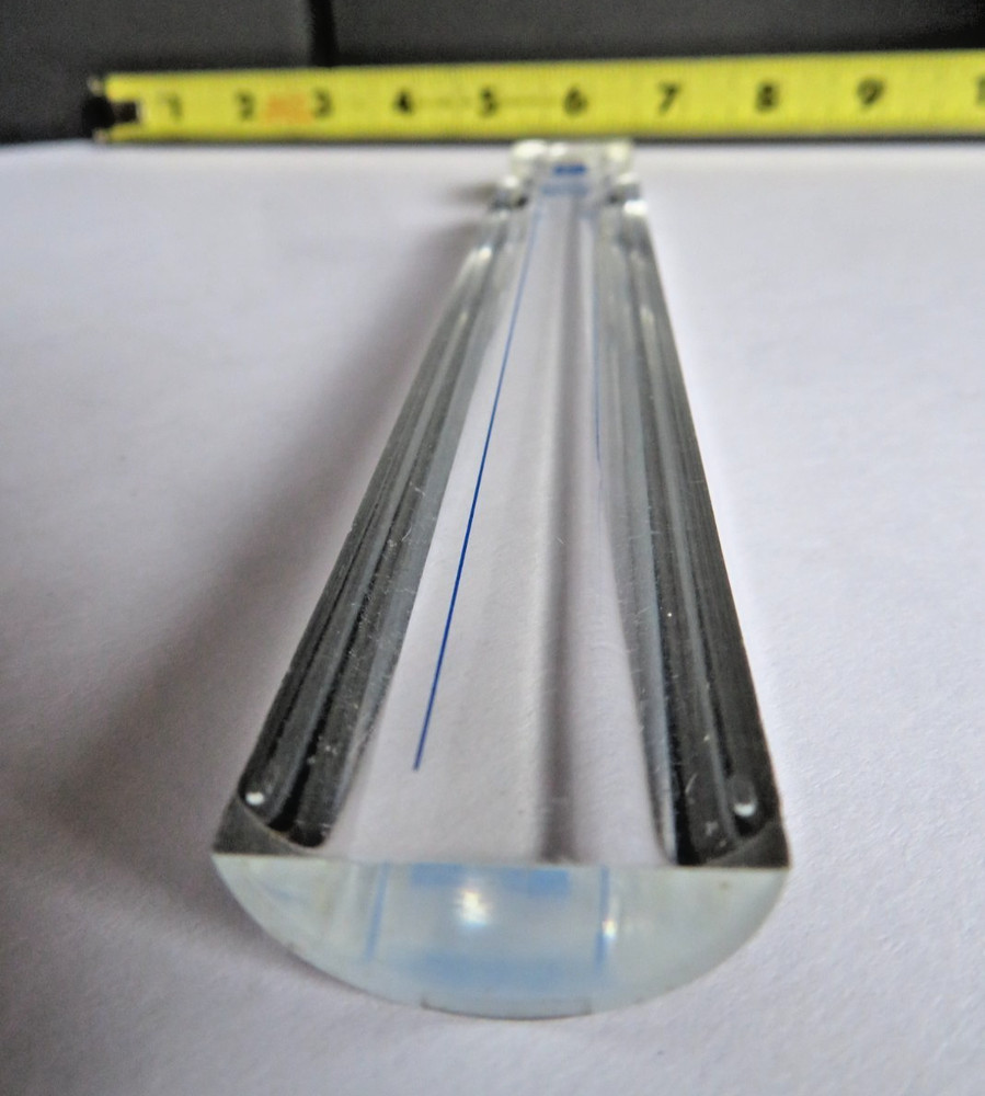 Apollo® Acrylic Handheld Clear Bar Magnifier 2X Magnification 5X Bifocal Insert