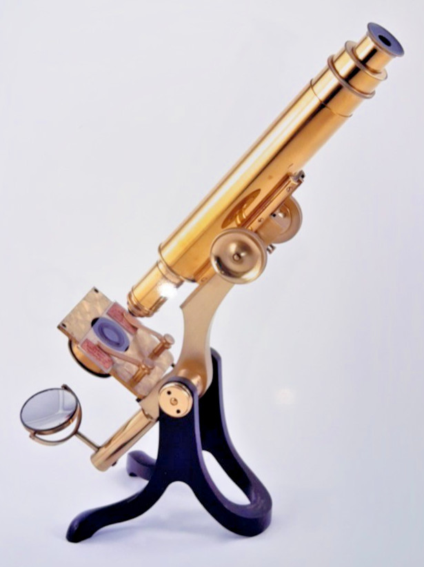 Henry Crouch antique scientific microscope, #967