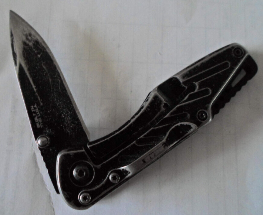 BEAR EDGE BRAND NRA BLACK KNIFE, Plain, USED