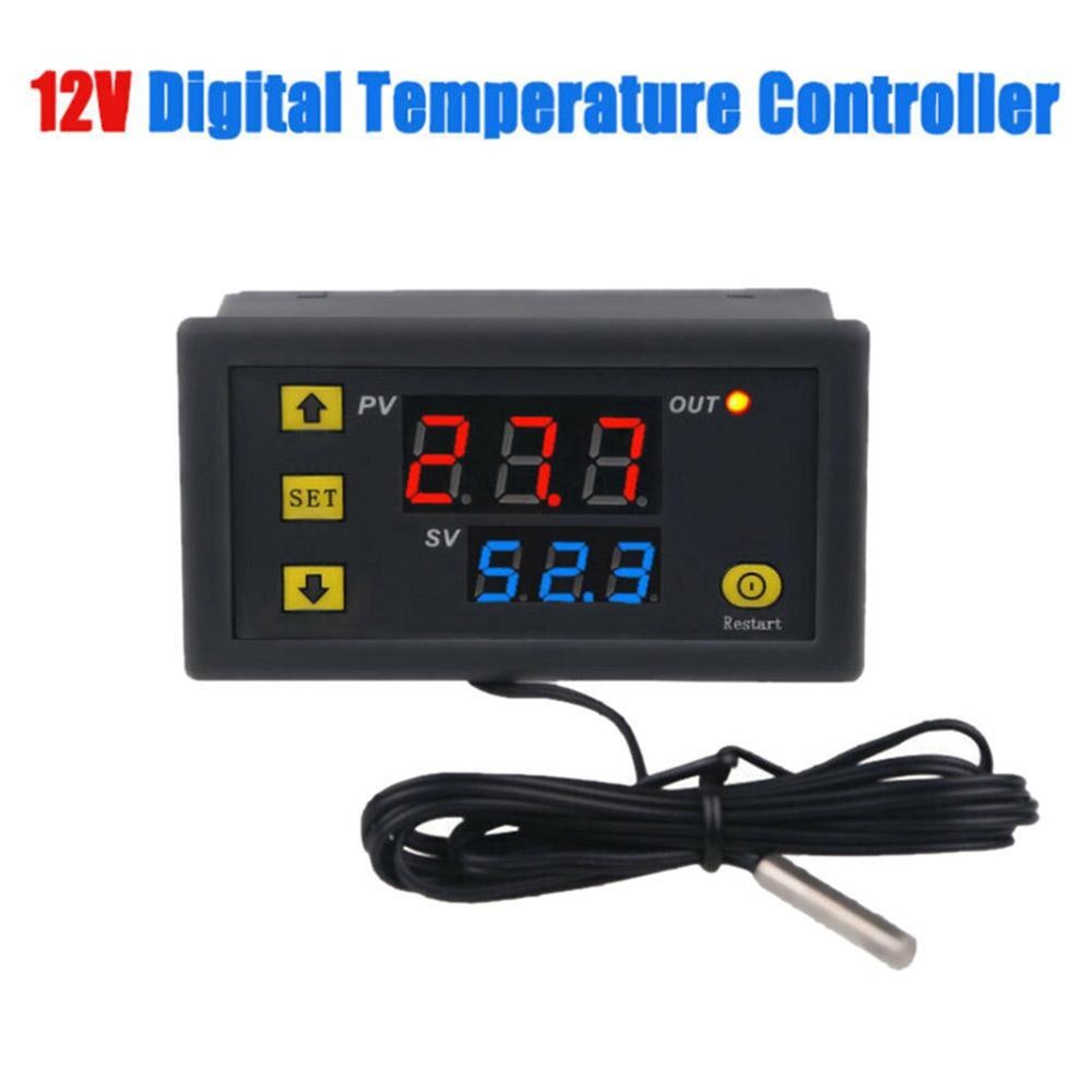 DC 12V 20A Digital Temperature Controller Switch Probe Thermostat Control F G7Q9