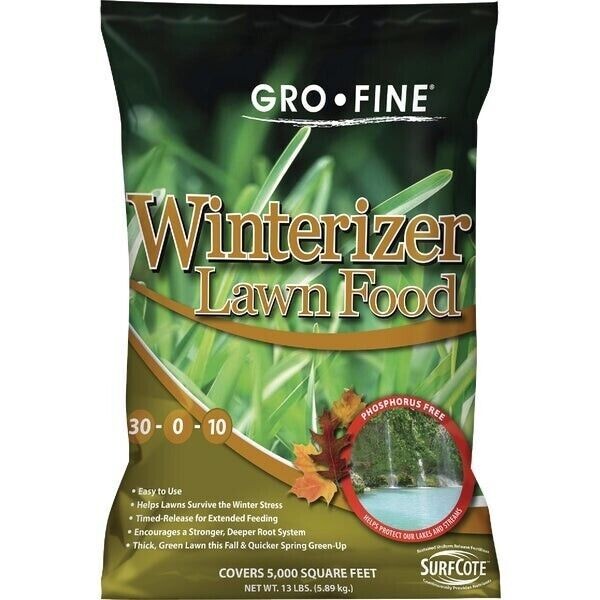 GRO-FINE, 4 Step Lawn Fertilizer Program, 5,000 Sq. Ft. , Phosphorus Free