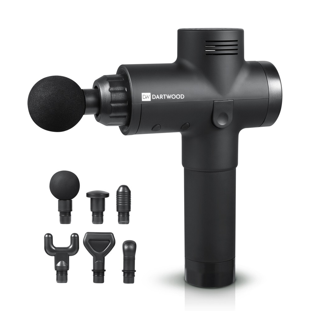 Portable Massage Gun Deep Tissue Percussion Multi Speed Adjustable Setting -Used