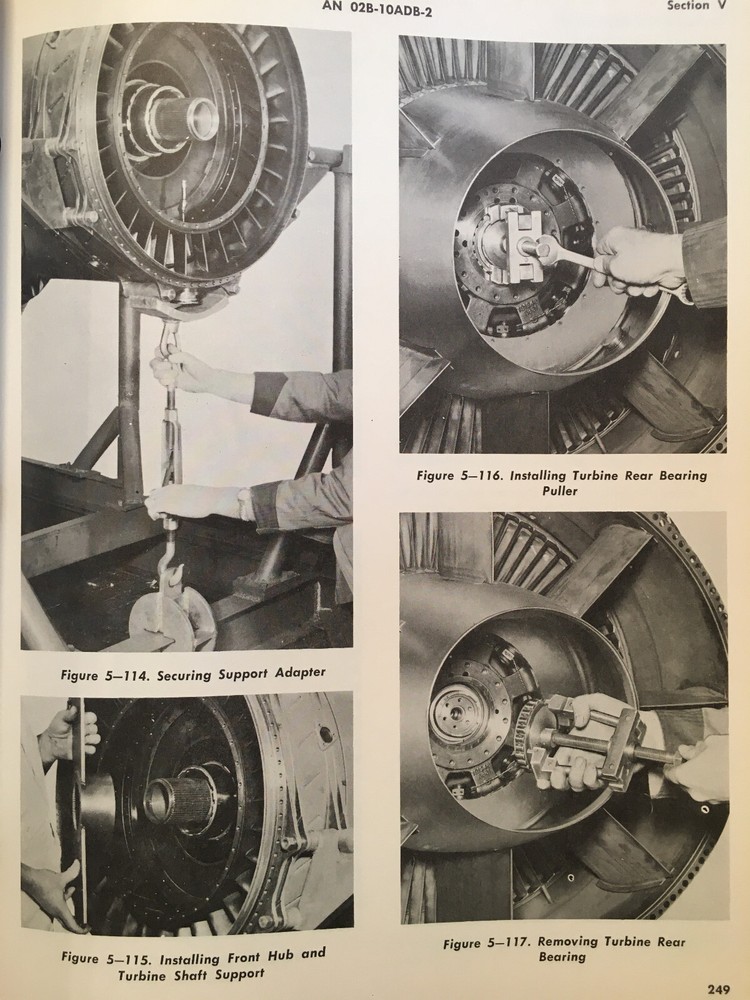 Original Pratt & Whitney, Ford, J57 Service Manual