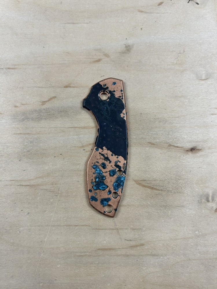 Custom “Black Plague” Shipwreck Copper CRKT Pilar Front Handle Scale