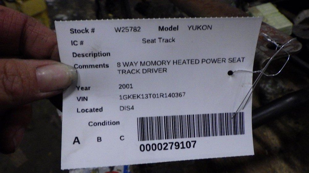 GMC YUKON Seat Track 2001