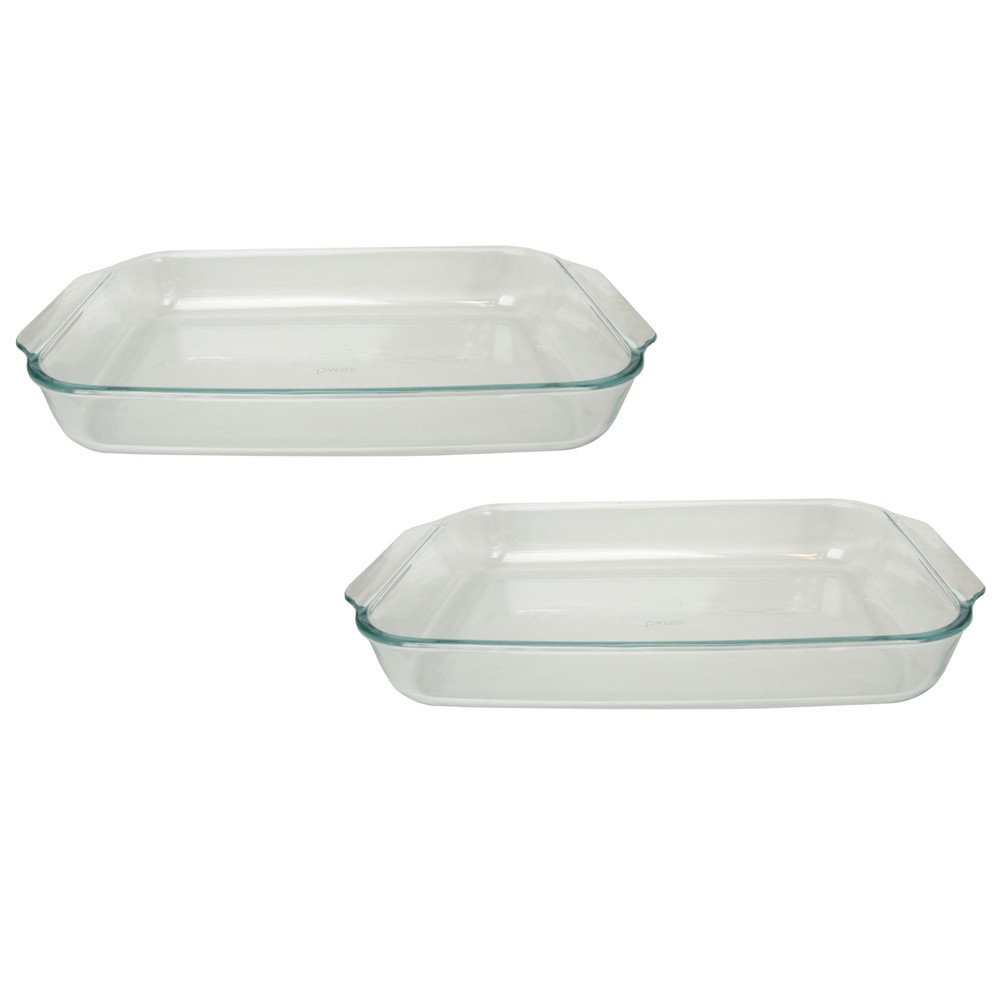 Pyrex 233 5300114 3qt Glass Baking Dish (2 Pack)