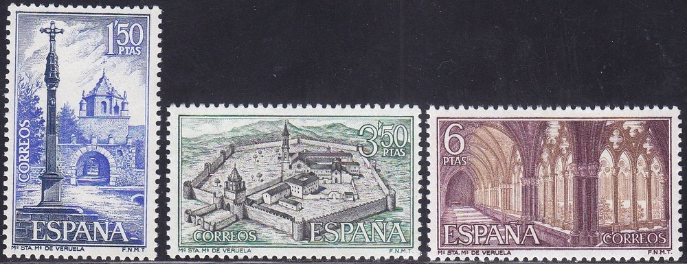 Spain - 1967 (1834-1836) Mint never Hinged - Monastary
