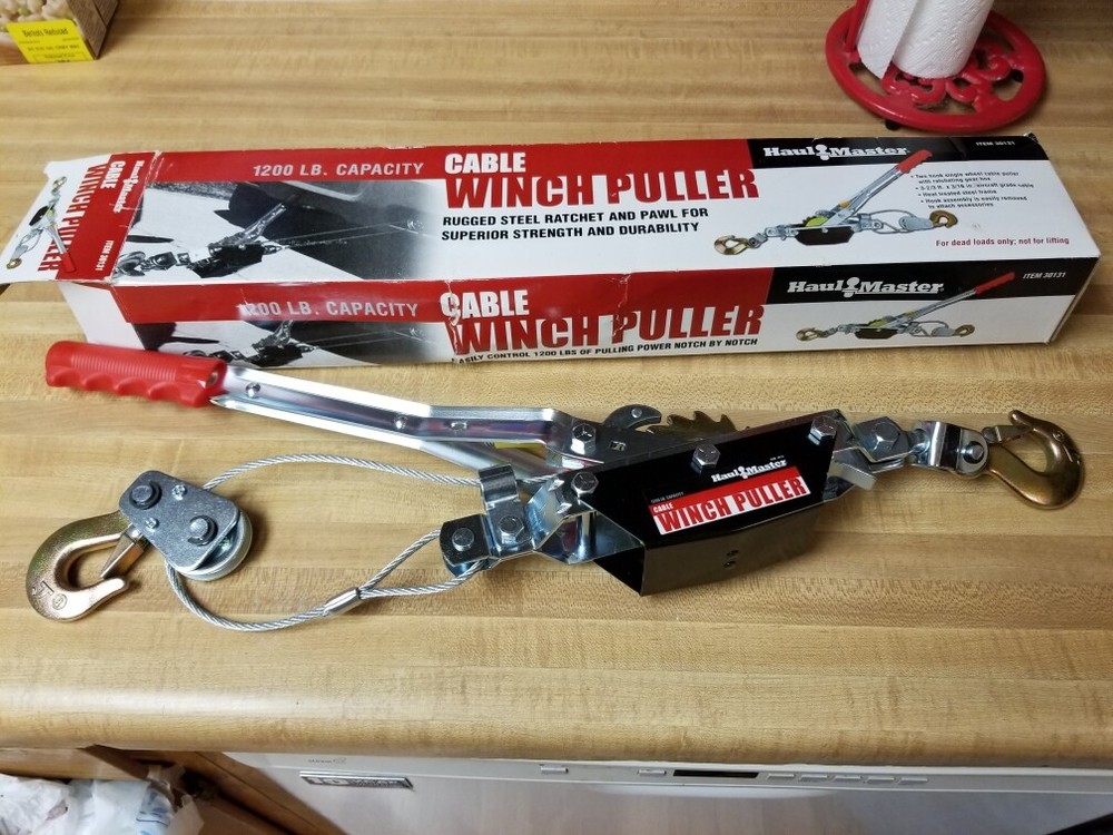 Haul Master 1200 Lb. Cable Winch Puller 30131