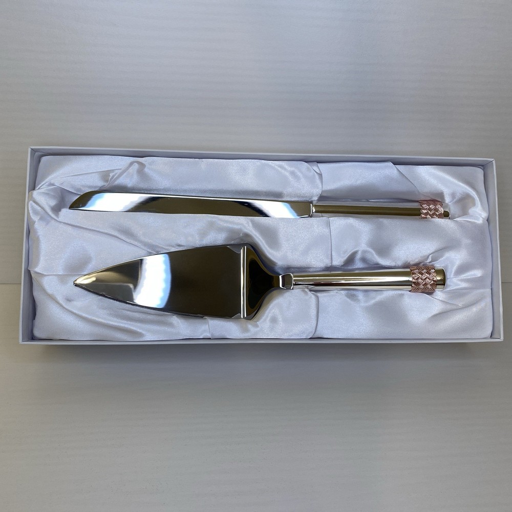LENOX AEGEAN ROSE Cake Knife And Server Set