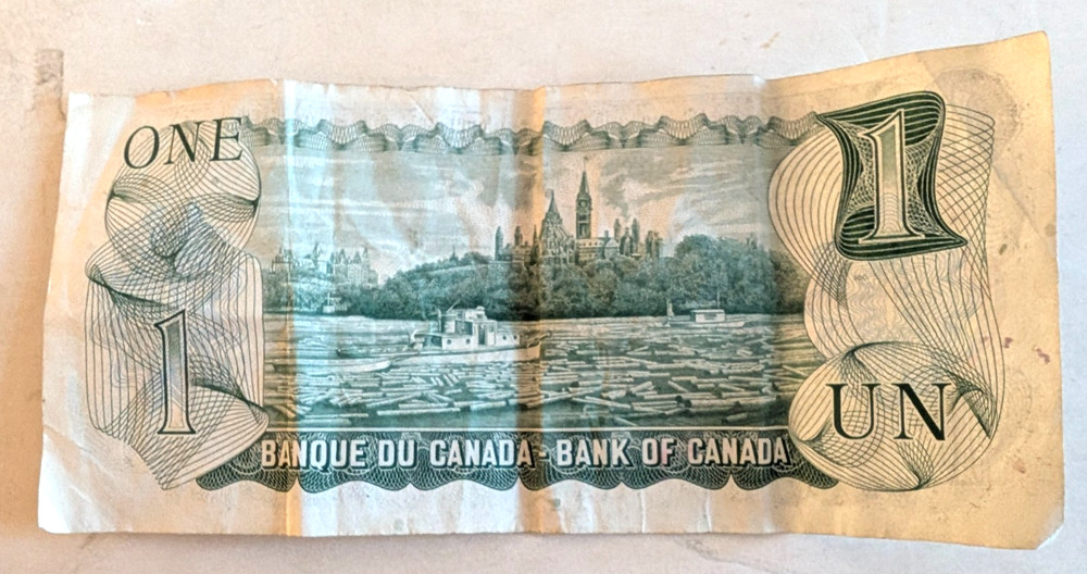 1973 Canadian Dollar $1.00 Bill