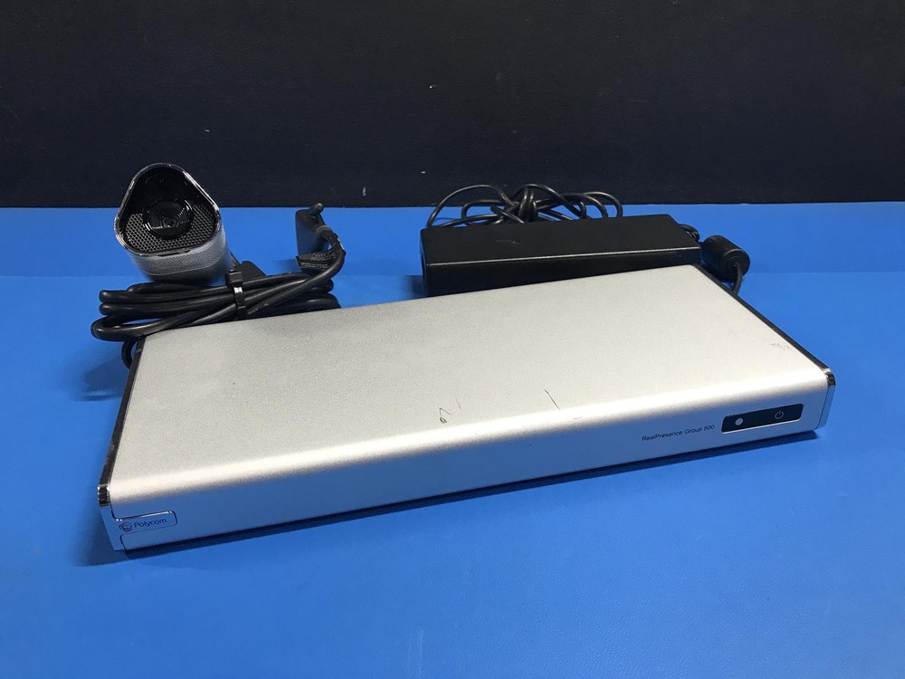 Polycom Group 500 Video Conference System 2201-68113-001 W/ AC Adapter + Camera
