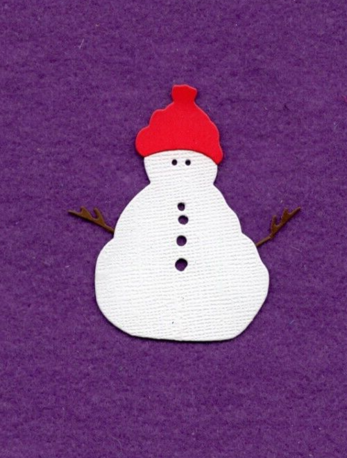 SNOWMAN # 10 die cuts scrapbook cards