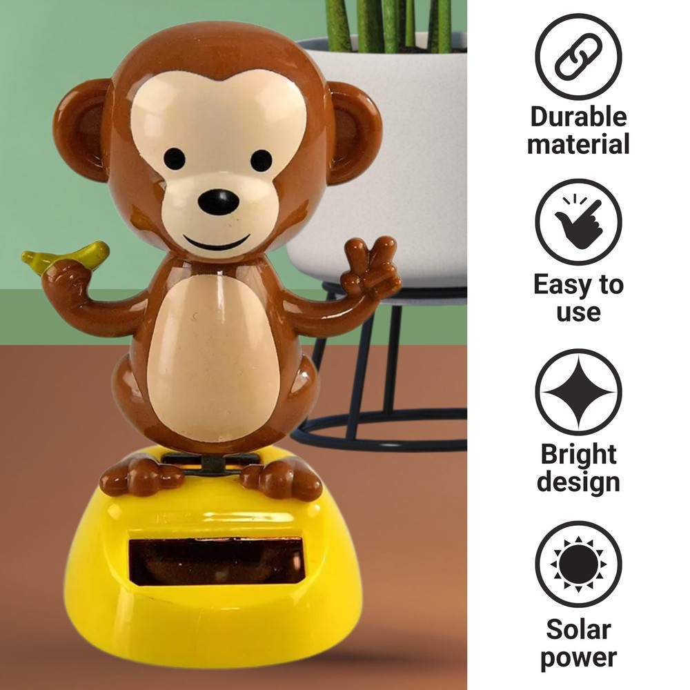 Killer's Instinct Outdoors Solar Powered Dance Monkey Figures – Monkey, Brown