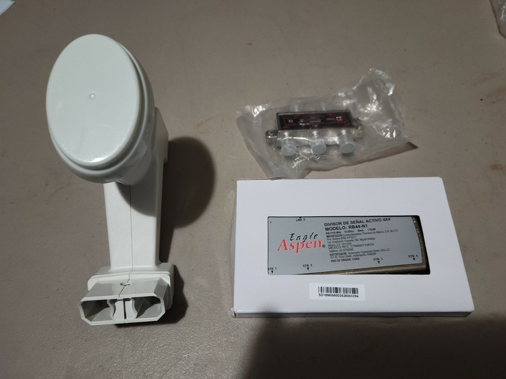 SKY MEXICO LNB  STACKER  + DIVISOR 4x4+ splitter 1x4..