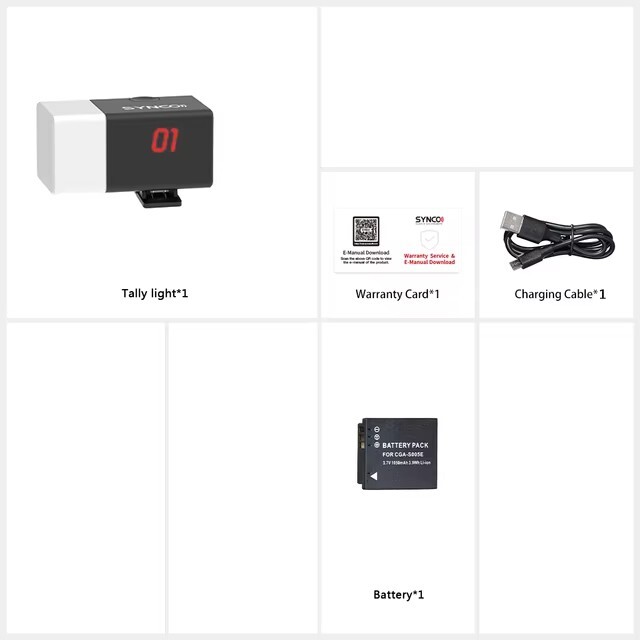 SYNCO Wireless Tally Light System Camera Eye CE3 1000m for Switcher Transmitter