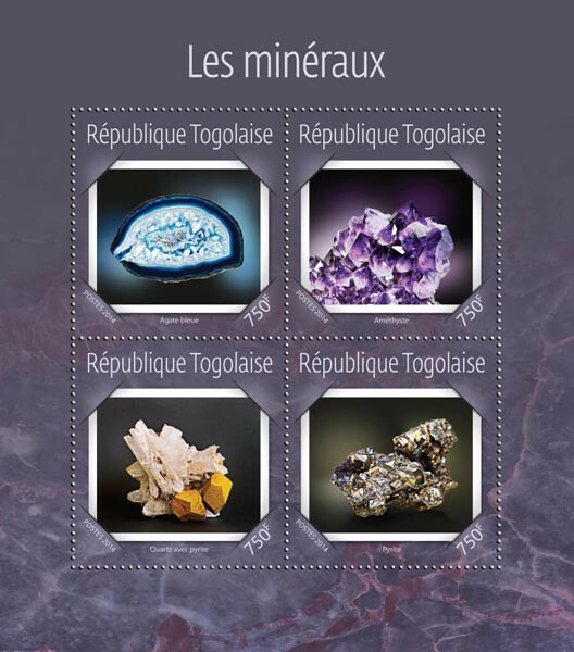 2014 TOGO MNH. MINERALS   |  Y&T Code: 4218-4221  |  Michel Code: 6270-6273