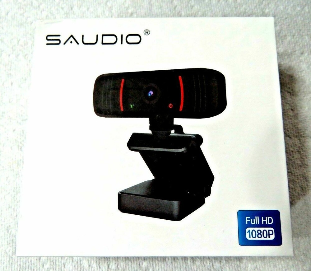 New SAUDIO 1080P Webcam, Computer Camera, Webcam with Microphone USB