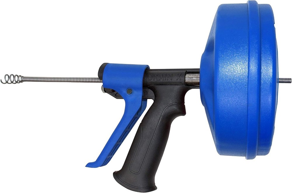 SPINFEED 35FT Drain Snake Auger: Automatic Extend & Retract for Quick Solutions