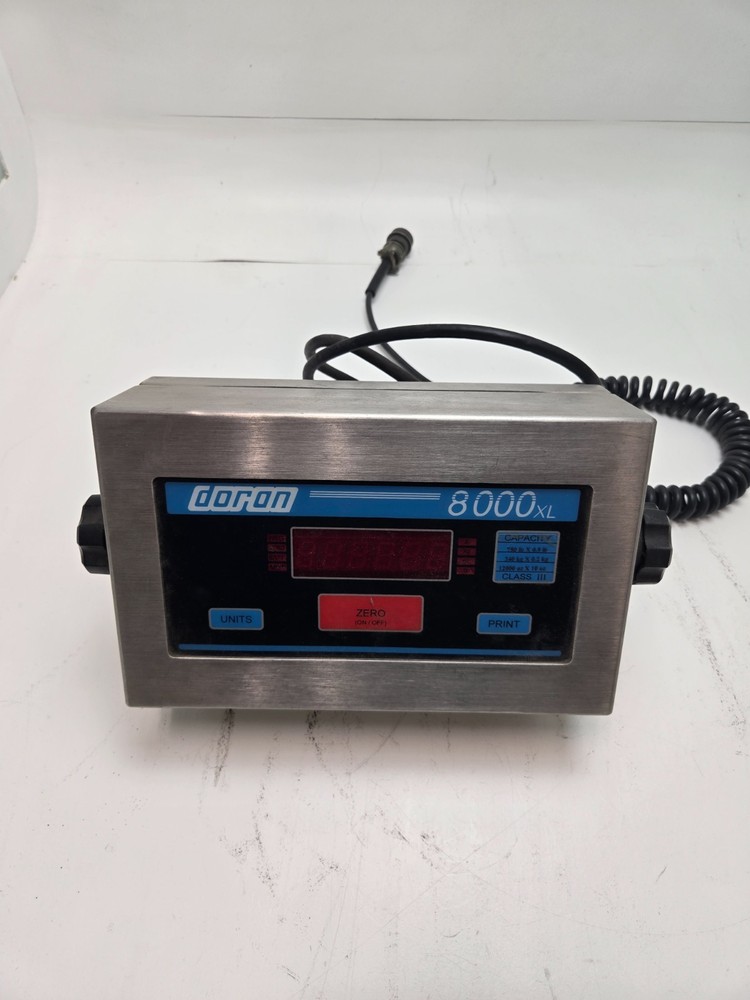 Doron 8000XL Digital Scale Indicator Screen