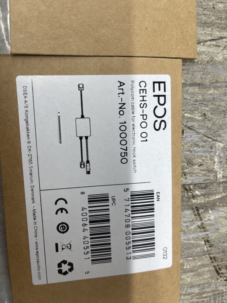 2pcs EPOS Ploycom Electronic Hook Switch CEHS-PO 01 1000750 phone cable new