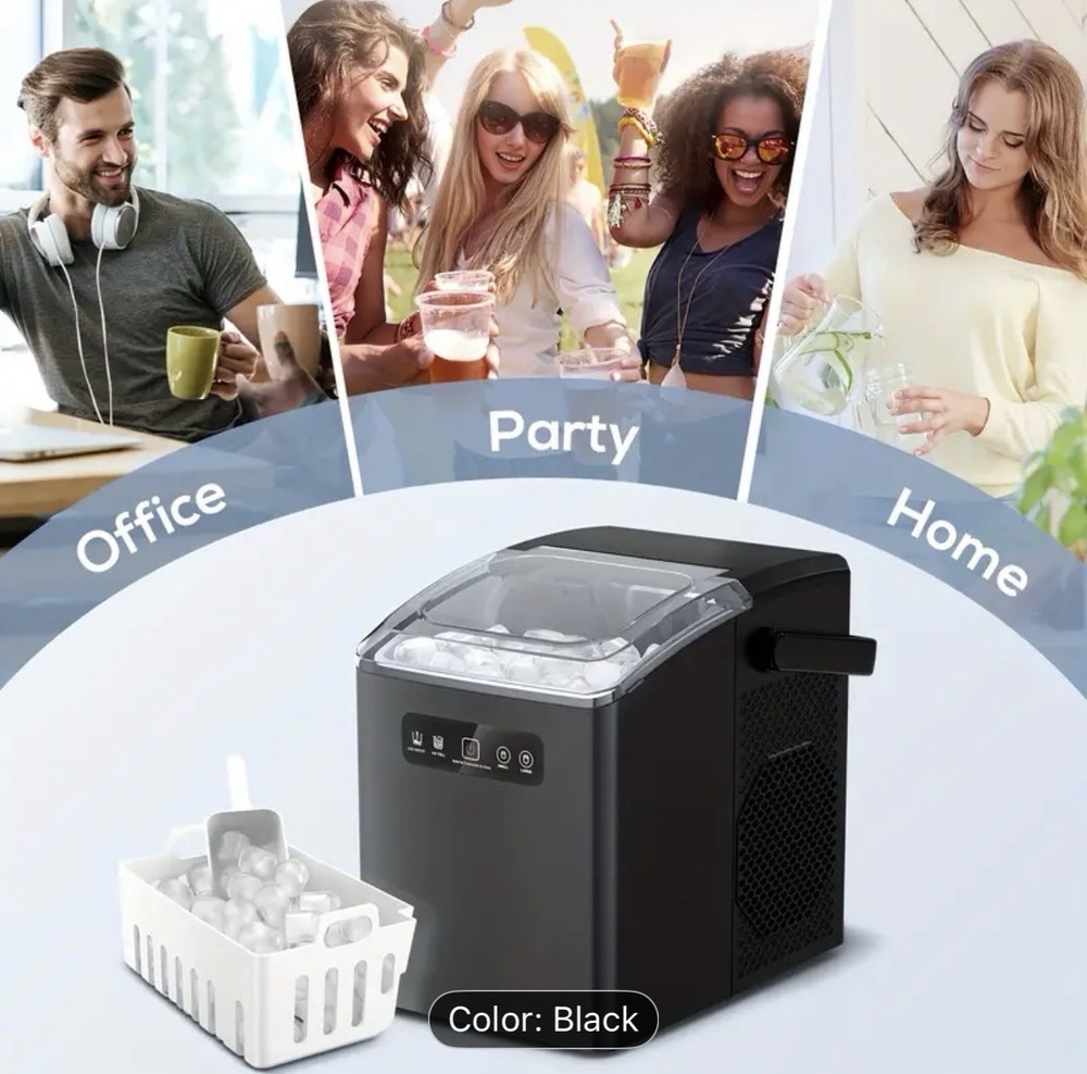 Portable 4L Mini Fridge With Ice Maker