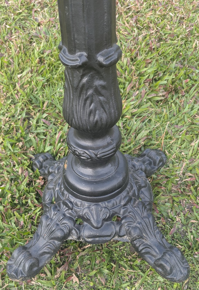 Vintage Cast Iron Industrial Bistro Table Base Solid