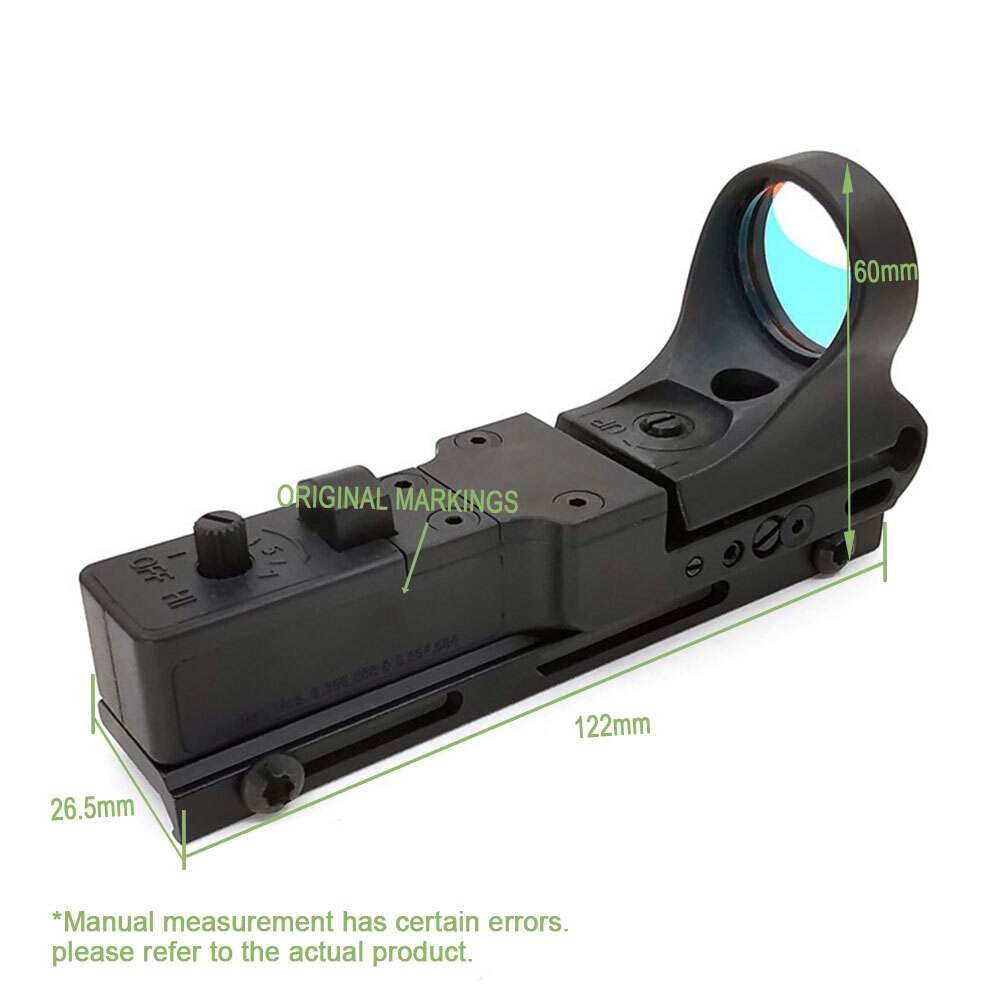 C-MORE Red Dot Reflex Sight Tactical Scope Adjustable Optics 2MOA Railway Scope