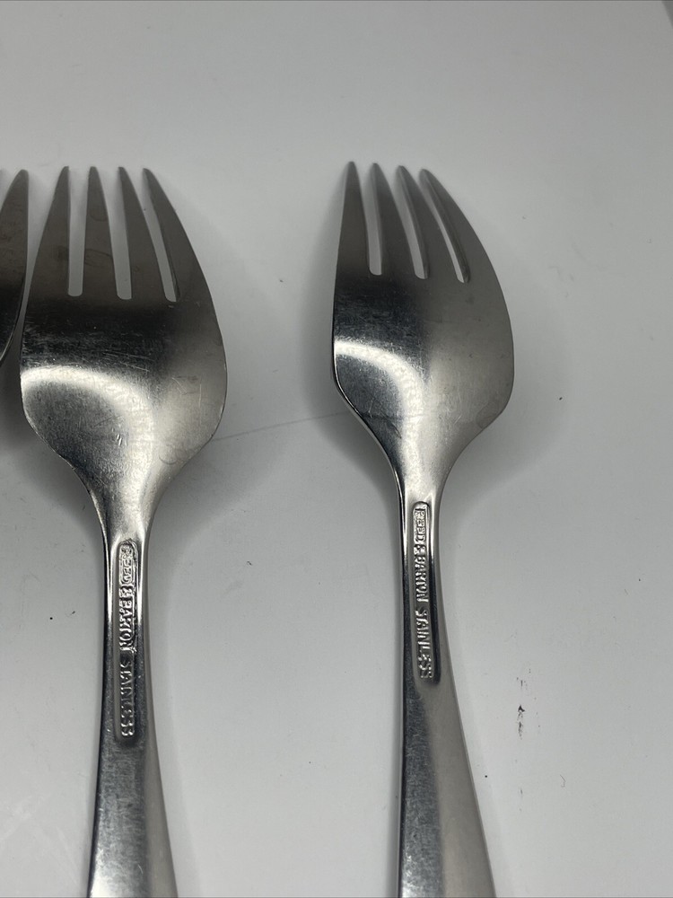 Reed & Barton RDS69/Denmark Vtg Stainless Flatware 5pc forks/knife