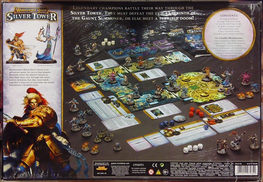 WARHAMMER QUEST SILVER TOWER BOX BOARD GAME CITWQ-01-60