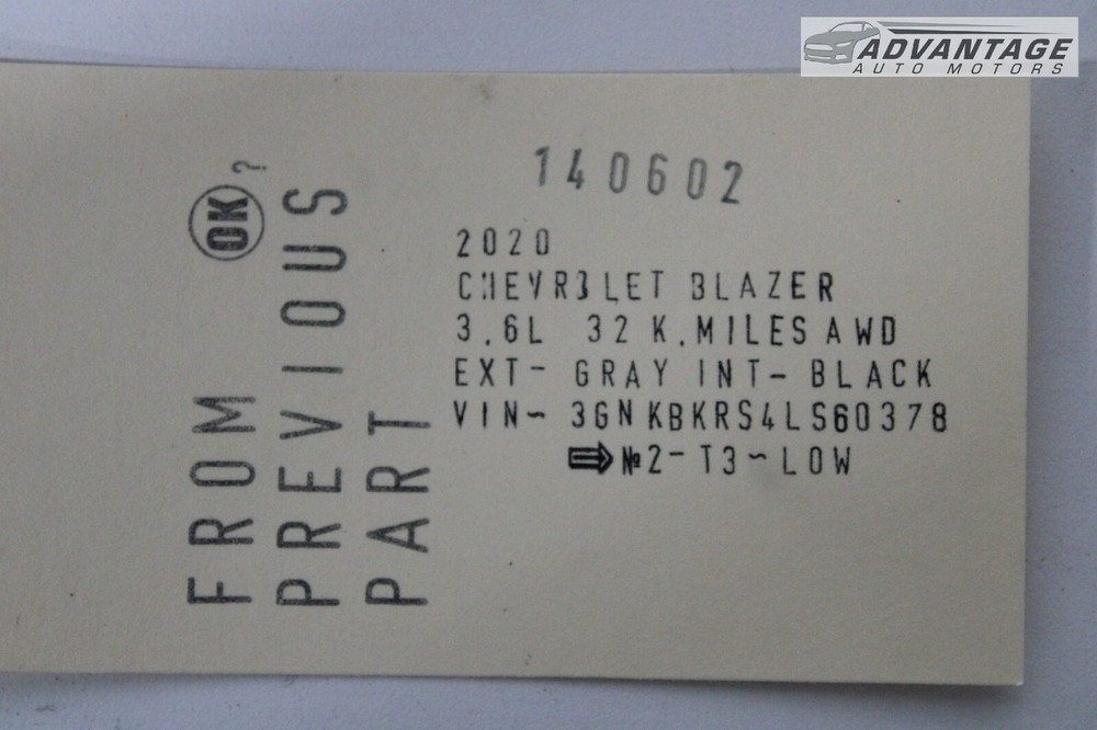 2019-2023 CHEVROLET BLAZER COMMUNICATION INTERFACE MODULE BRACKET 84129868 OEM