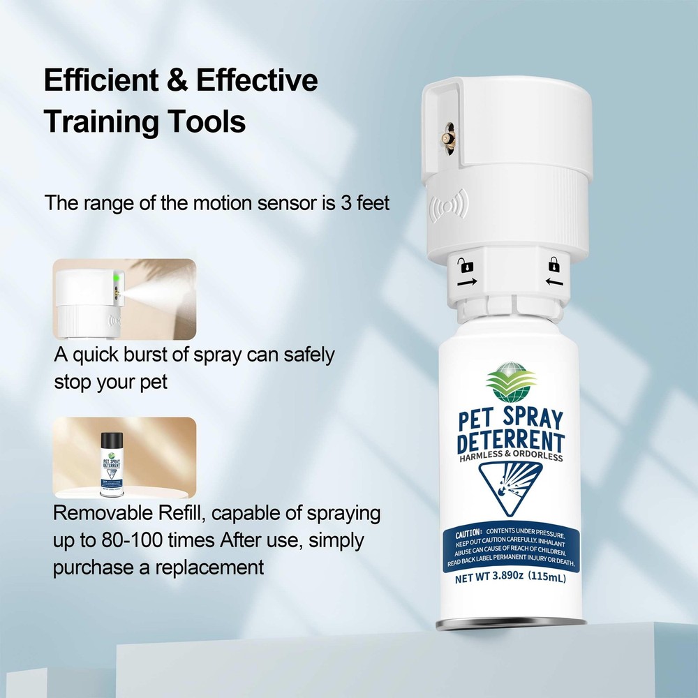 Cat Spray Deterrent System, Automatic Cat Deterrent Spray, Motion Activated P...