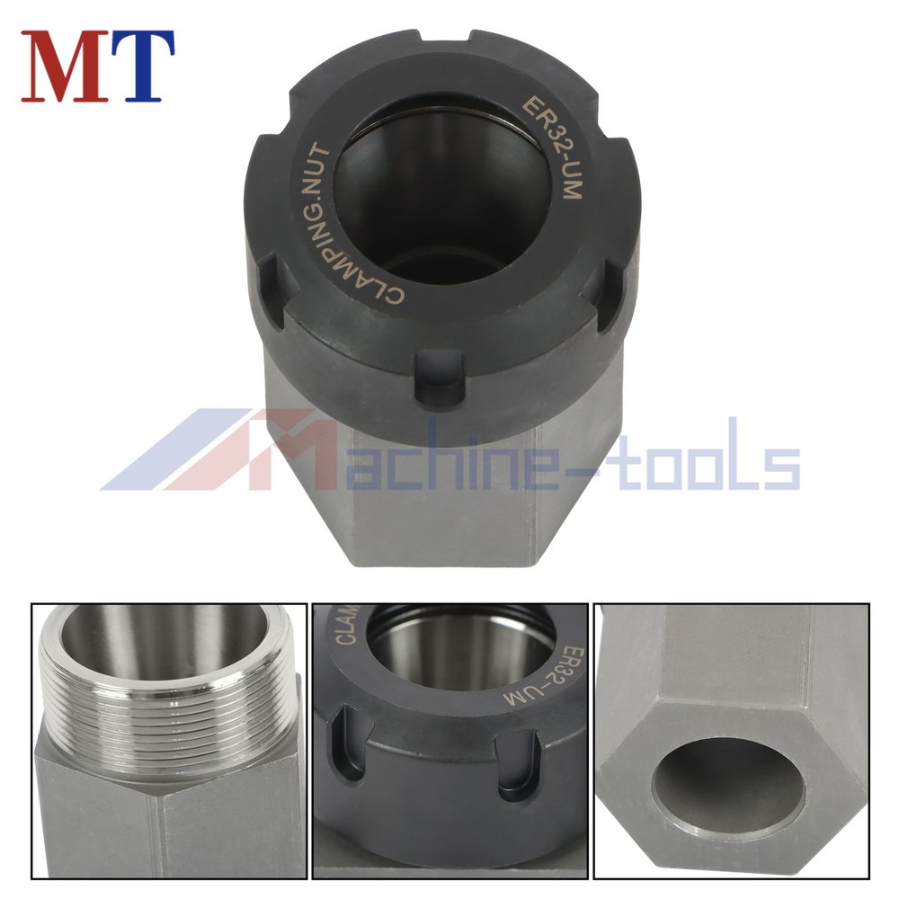 Collet Block Spring ER32 Hex & Square Chuck Holder Set For CNC Milling Machine