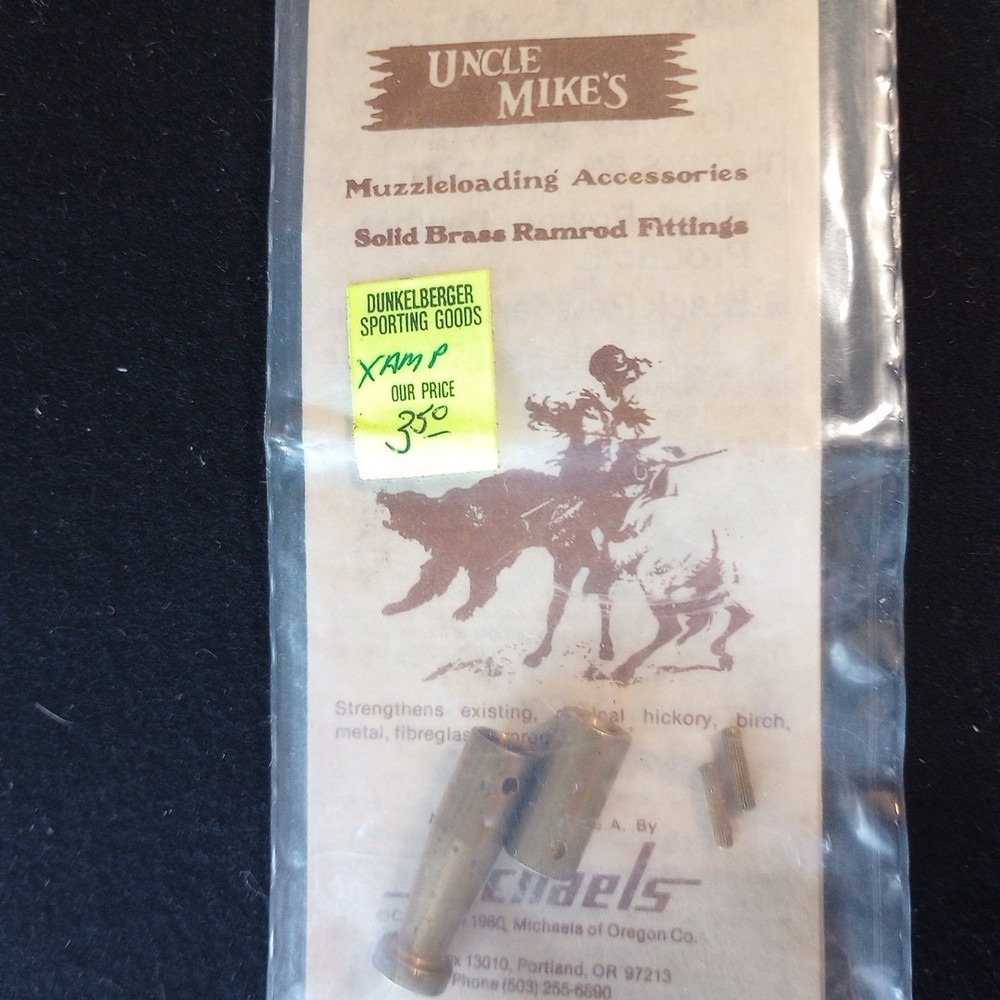 Uncle Mike's Ramrod Adapter Kit Set 2900 Muzzle Loading Solid Brass NOS