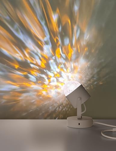 Modern Ocean Wave Table Lamp with Water Ripple Light - Modern Design