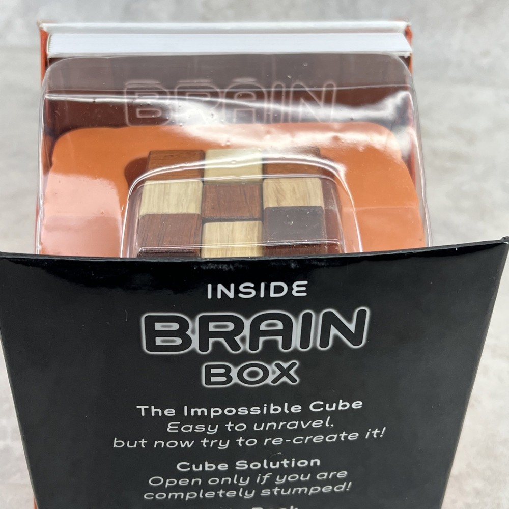 Brain Box Cube Puzzle & Brain Book by Charles Phillips (2006) - New