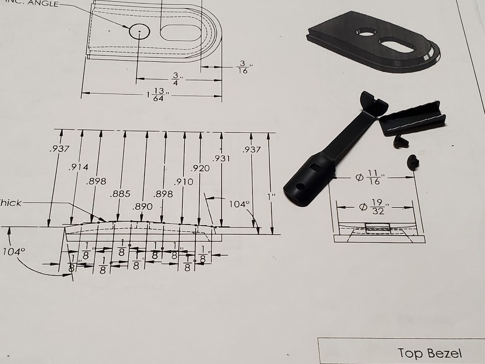 Benjamin 340, 342, 347 high rear sight with elevator & screws