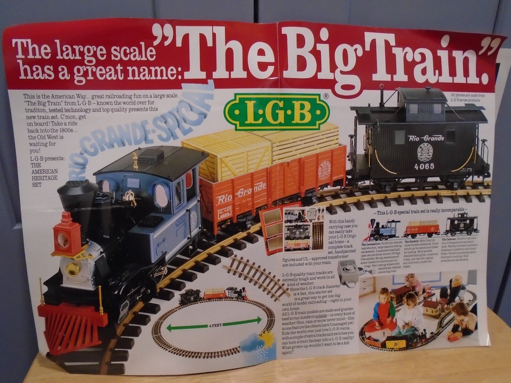 LGB G SCALE BIG TRAIN PROMOTIONAL FLYERS