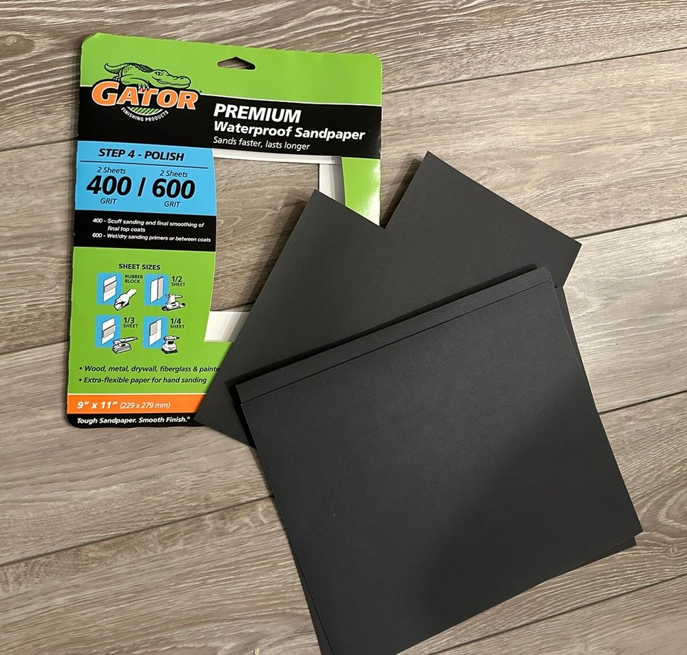 Gator Premium Sandpaper 4 Sheets One Cut