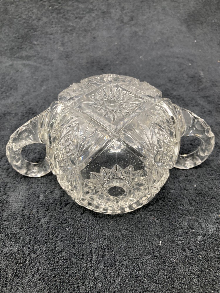 Hobstar by US GLASS open sugar