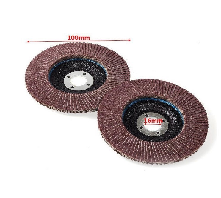 20 Pcs 4''x5/8'' 80 grit Flap Sanding Disc