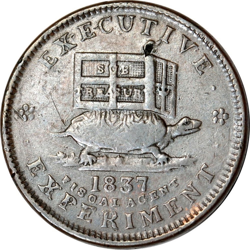 HTT 1841 Hard Times Token Executive Experiment HT-33 VF K19125